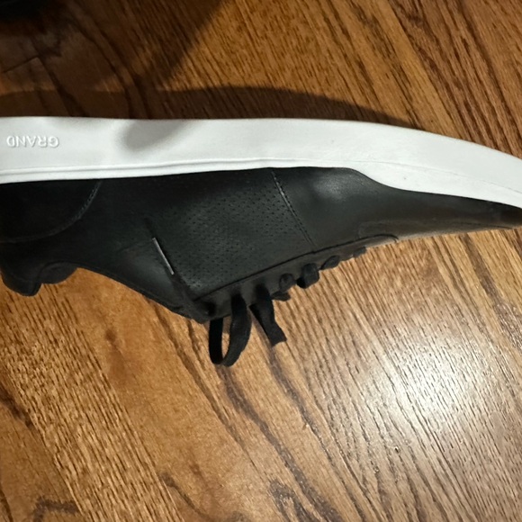 Cole Haan Black Low-Top Sneakers with White Midsole - Picture 4 of 6